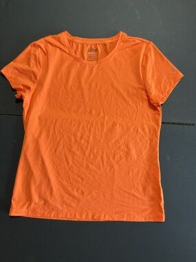 Izod Women's Bright Orange Short Sleeve Crew Tee